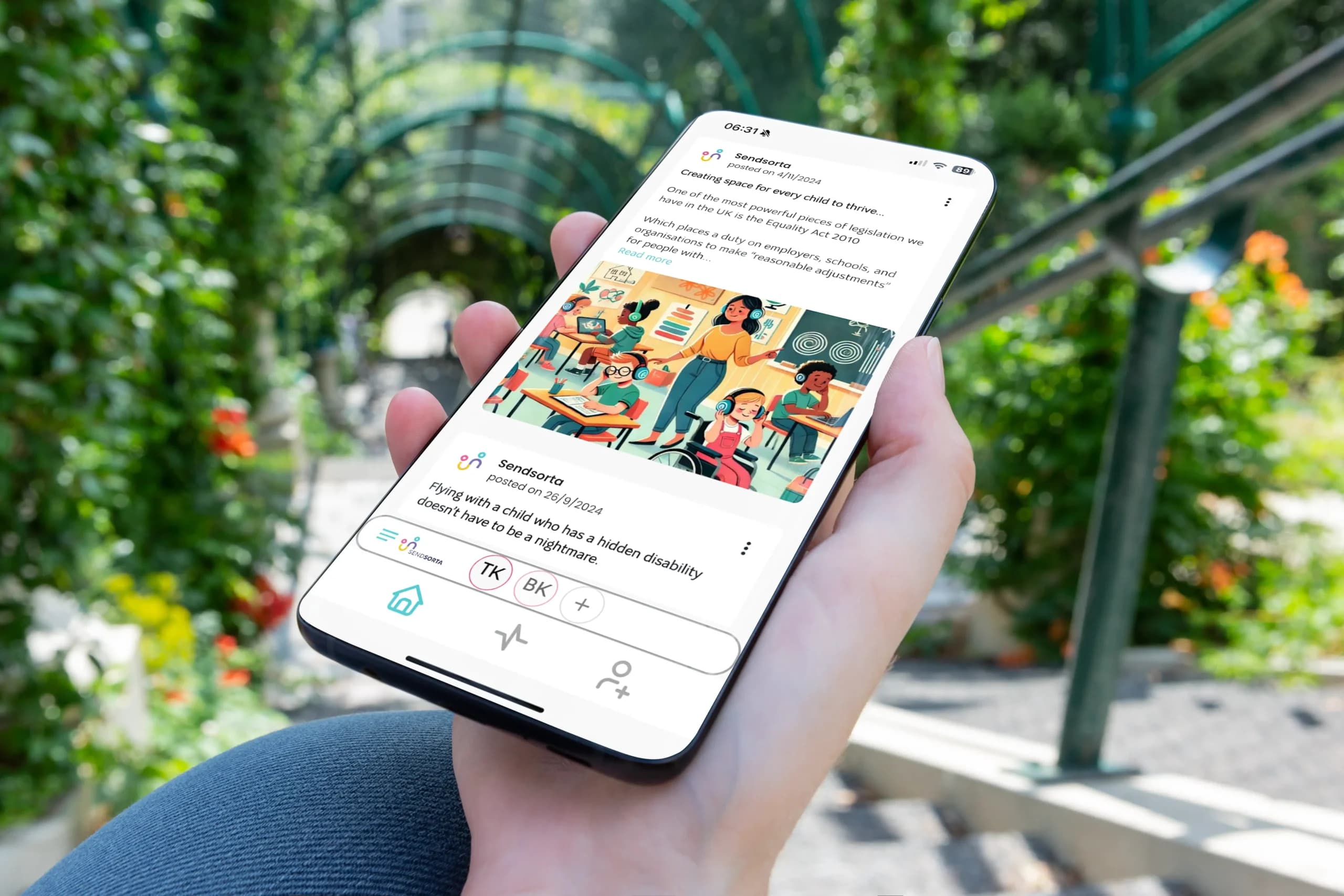 Sendsorta Parent Career App